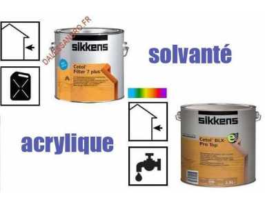 Lasure acrylique ou solventé ?